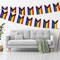 G128 LGBT Progress Rainbow Pride Bunting Banner | Flag 8.2 x 5.5 Inch, Full String 33 Feet | Printed 150D Polyester, Decorations For Bar, School, Festival Events Celebration